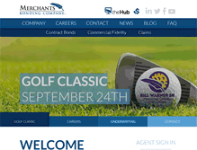 Tablet Screenshot of merchantsbonding.com